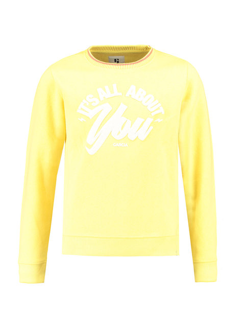 Meisjes Sweater Geel Garcia garcia kopen in de aanbieding