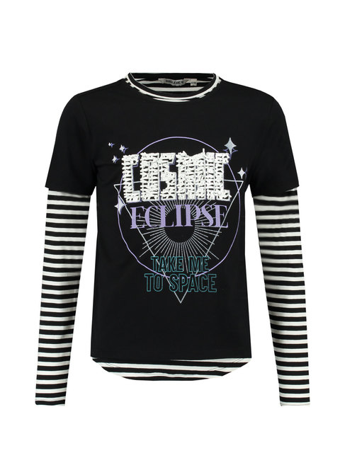 Meisjes T Shirt Zwart Garcia garcia kopen in de aanbieding