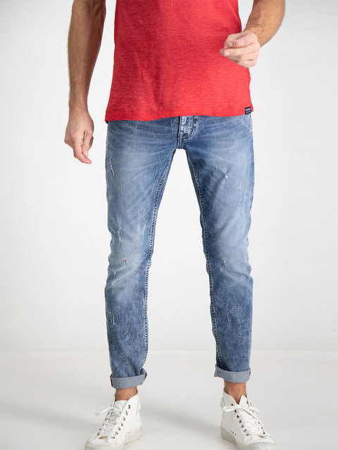 Heren Tapered Jeans Blauw Garcia garcia kopen in de aanbieding