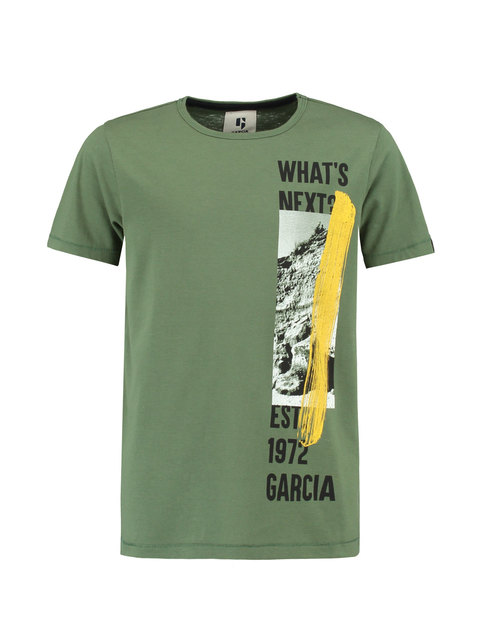 Jongens T Shirt Groen Garcia garcia kopen in de aanbieding