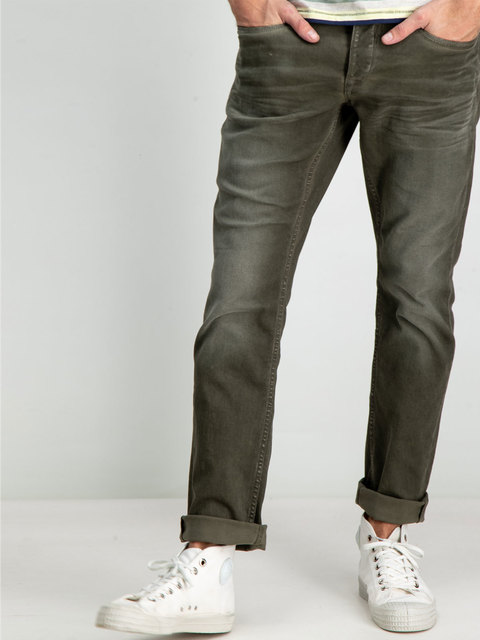 Heren Slim Fit Broek Groen Garcia garcia kopen in de aanbieding