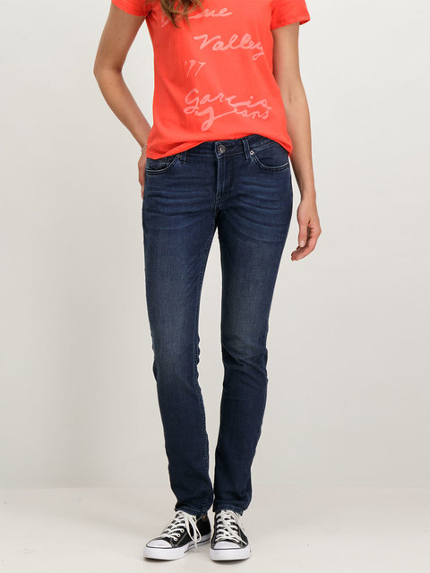 Dames Slim Fit Jeans Blauw Garcia garcia kopen in de aanbieding