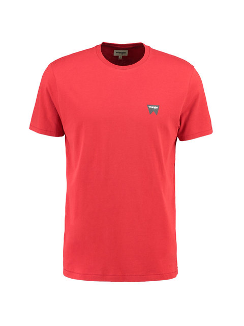 T Shirt Rood Wrangler wrangler kopen in de aanbieding