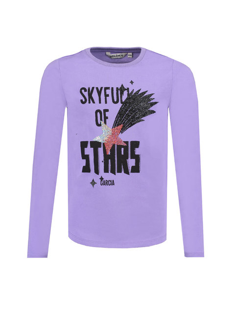 Meisjes T Shirt Paars Garcia garcia kopen in de aanbieding